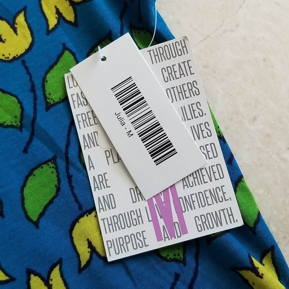 LuLaRoe Floral Tulip Midi Julia Dress - Picture 4 of 5